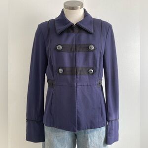 CAbi Women's Navy Double-Breasted Pea Coat